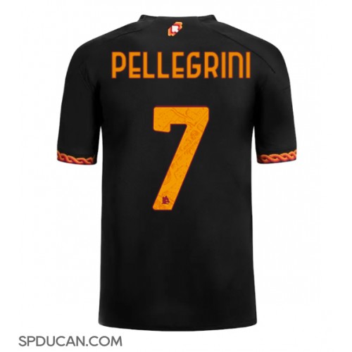 Muški Nogometni Dres AS Roma Lorenzo Pellegrini #7 Rezervni 2023-24 Kratak Rukav